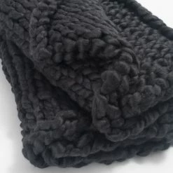 Hot Sale ✔️ Cottage Home Hannelle Acrylic Wool Blend Chunky Knit Throw Blanket Platinum Grey 🤩 -Cottage Home Shop unnamed file 2317