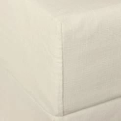Discount 🔔 Cottage Home Percy White Or Ivory Cotton Box Spring Cover 🤩
