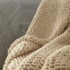 Coupon 🔔 Cottage Home Perin & Gaige Throws Cream 😀 -Cottage Home Shop unnamed file 2331