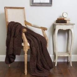 New 😉 Cottage Home Rein Knit Throw Blanket Cloud Cream ⭐