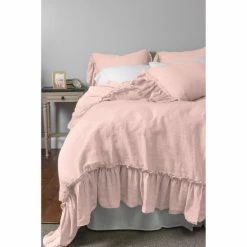 Best deal 🥰 Cottage Home Chase Linen Pink Duvet Cover Set 🔥