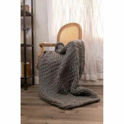 Best Sale 👏 Cottage Home Zage Acrylic Wool Cable Knit Throw Grey 🧨 -Cottage Home Shop unnamed file 2376