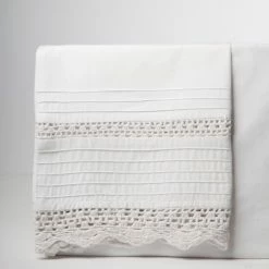 Deals 🥰 Cottage Home Vintage Crochet White Cotton Pillowcase Set ✨ -Cottage Home Shop unnamed file 2389