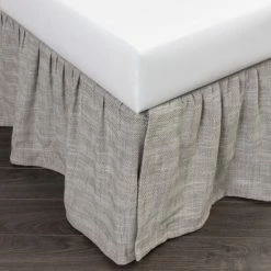 Budget 🎉 Cottage Home Lennord Grey 3 Piece Tuck In Bed 👗 Skirt 🎉