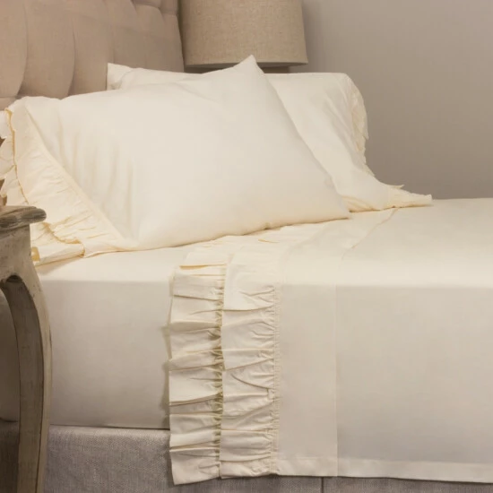 Budget β Cottage Home French Ruffle Ivory Pillowcase Set π 3 Budget β Cottage Home French Ruffle Ivory Pillowcase Set π