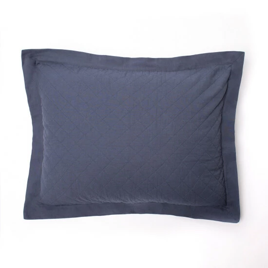 Buy π₯ Cottage Home Karso Blue Cotton Linen Pillow Sham β 4 Buy π₯ Cottage Home Karso Blue Cotton Linen Pillow Sham β - Image 2