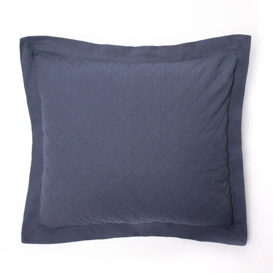 Buy π₯ Cottage Home Karso Blue Cotton Linen Pillow Sham β 5 Buy π₯ Cottage Home Karso Blue Cotton Linen Pillow Sham β - Image 3