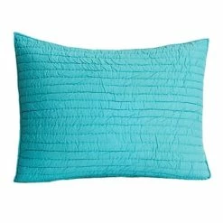 Hot Sale 😀 Cottage Home Brighton Teal Cotton Quilted Sham 👍