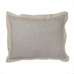 Best Pirce 🔔 Cottage Home Linen Stripe Sham Steel Blue 🤩 -Cottage Home Shop unnamed file 2461