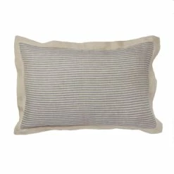 Best Pirce 🔔 Cottage Home Linen Stripe Sham Steel Blue 🤩 -Cottage Home Shop unnamed file 2462