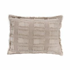Flash Sale 😀 Cottage Home Lamton Natural Cotton Linen Standard Pillow Sham 🔥
