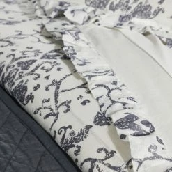 Best Pirce 😀 Cottage Home Reggie Steel Blue Cotton Linen Duvet Cover Set 🧨 -Cottage Home Shop unnamed file 2474