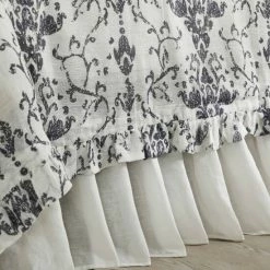 Best Pirce 😀 Cottage Home Reggie Steel Blue Cotton Linen Duvet Cover Set 🧨 -Cottage Home Shop unnamed file 2476