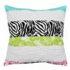 Cheapest 👍 Cottage Home Lacey Zebra Stripe 20 Inch Throw Pillow 😀