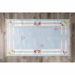 Outlet 🛒 Cottage Home Blue Fairy 6 X 6.5 Ft Rug - 6 X 6.5ft 🎁 -Cottage Home Shop unnamed file 253