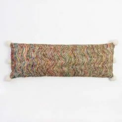 Buy 👏 Cottage Home Tasuni Multicolor Cotton Extra Long Bolster Pillow 🎉