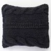 Top 10 👏 Cottage Home Jark Black Cable Knit Acrylic Wool Blend Euro Sham 🎉