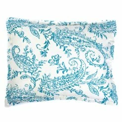 Wholesale 🛒 Cottage Home Karen Teal Paisley Sham 💯