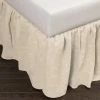 Discount 🤩 Cottage Home Sillo Ivory Linen 3 Piece Bed 👗 Skirt 💯