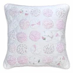 Best reviews of 🎁 Cottage Home Yo Yo Pink Cotton Sham 🎉