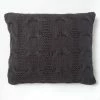 Outlet 🔔 Cottage Home Mike Steel Grey Cotton Knitted 31 X 37 Inch Dutch Euro Sham 🌟