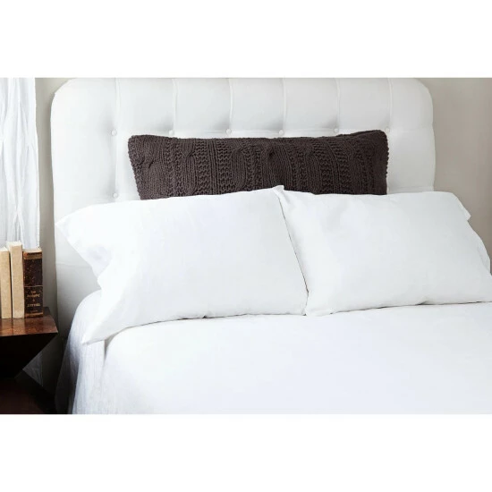 Outlet π Cottage Home Mike Steel Grey Cotton Knitted 31 X 37 Inch Dutch Euro Sham π 4 Outlet π Cottage Home Mike Steel Grey Cotton Knitted 31 X 37 Inch Dutch Euro Sham π - Image 2