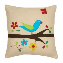 Cheapest 🥰 Cottage Home Chirping Bird Deco Throw Pillow 🧨
