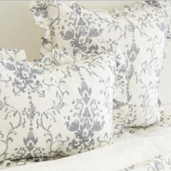 Cheapest 🔔 Cottage Home Reggie Blue Cotton Linen Sham 🔥