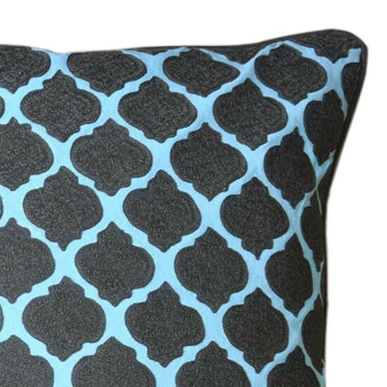 Flash Sale π― Cottage Home Raca Blue & Black Geometric Throw Pillow π 4 Flash Sale π― Cottage Home Raca Blue & Black Geometric Throw Pillow π - Image 2