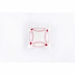 Flash Sale 🛒 Cottage Home Red & White Cotton Abstract Throw Pillow ❤️