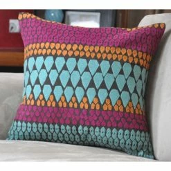 Brand new 🛒 Cottage Home Lola Cotton 16 Inch Throw Pillow ✔️ -Cottage Home Shop unnamed file 3027