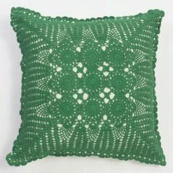 Top 10 🔥 Cottage Home Cotton Crochet Decorative Throw Pillow Green 🔔 -Cottage Home Shop unnamed file 3030