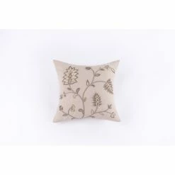 Best Pirce 🥰 Cottage Home Sepia Tone Floral Cotton Throw Pillow 🌟