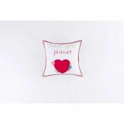 Flash Sale 🤩 Cottage Home "Save Your Planet" Multicolor Cotton Throw Pillow 😍