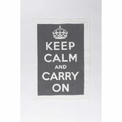 Cheapest 👏 Cottage Home Grey "Keep Calm" Cotton Tea Towel Set ⌛
