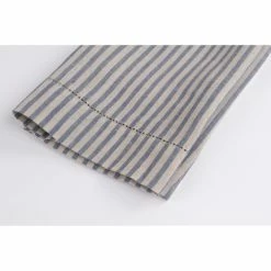 Best deal 🔔 Cottage Home Bernadette Steel Blue Stripe Linen Guest Towels (Set Of 2) Blue & Tan 🎁 -Cottage Home Shop unnamed file 3081
