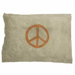 Best deal 🎉 Cottage Home Peace Sign Canvas Floor Pillow 🤩