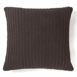 Cheapest 👏 Cottage Home Sammy Grey Cotton 20-inch Knitted Decorative Pillow ⌛