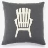 New 🌟 Cottage Home Grey Cotton Adirondack Chair Throw Pillow 🔥 -Cottage Home Shop unnamed file 3109