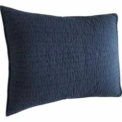 Promo 👍 Cottage Home Brighton Navy Blue Cotton Single Quilt Or Pillow Sham ❤️ -Cottage Home Shop unnamed file 324