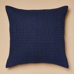Promo 👍 Cottage Home Brighton Navy Blue Cotton Single Quilt Or Pillow Sham ❤️ -Cottage Home Shop unnamed file 326