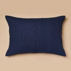 Promo 👍 Cottage Home Brighton Navy Blue Cotton Single Quilt Or Pillow Sham ❤️ -Cottage Home Shop unnamed file 327