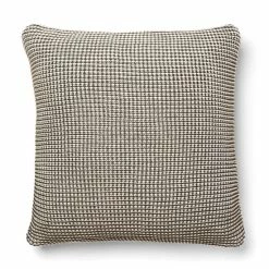 Discount ⭐ Cottage Home Eagen Knitted Cotton Throw Pillow Khaki ✔️