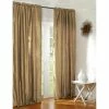 Cheapest 🎁 Cottage Home Radia Gold Silk Rod Pocket Single Curtain Panel ❤️