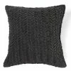 Hot Sale ⭐ Cottage Home Allie Charcoal Cotton Velvet Decorative Throw Pillow 20-inch 💯