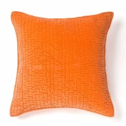 Discount 🔥 Cottage Home Evan Cotton Velvet Decorative Throw Pillow Orange ✨
