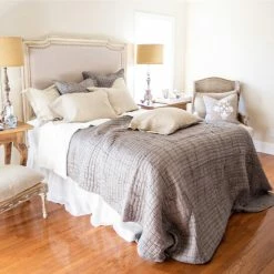 Outlet 👍 Cottage Home Hayden Cotton Quilt Brown 🎉 -Cottage Home Shop unnamed file 421