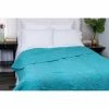 Deals ⭐ Cottage Home Teal With Orange Stitching Cotton Twin Quilt 🎁 -Cottage Home Shop unnamed file 430