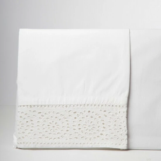 Cheap π Cottage Home Eyelet White Cotton Pillowcase Set π 4 Cheap π Cottage Home Eyelet White Cotton Pillowcase Set π - Image 2