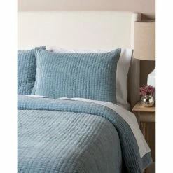 Coupon 🌟 Cottage Home Hudson Velvet Standard Sham Blue 🔔 -Cottage Home Shop unnamed file 465